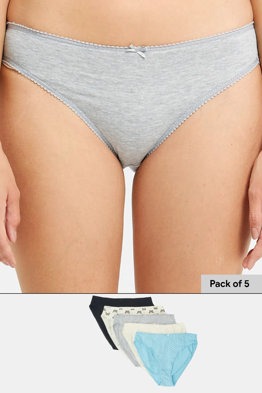 Women Assorted Hi-Leg Brief Set (5 Piece) sold by Redtag