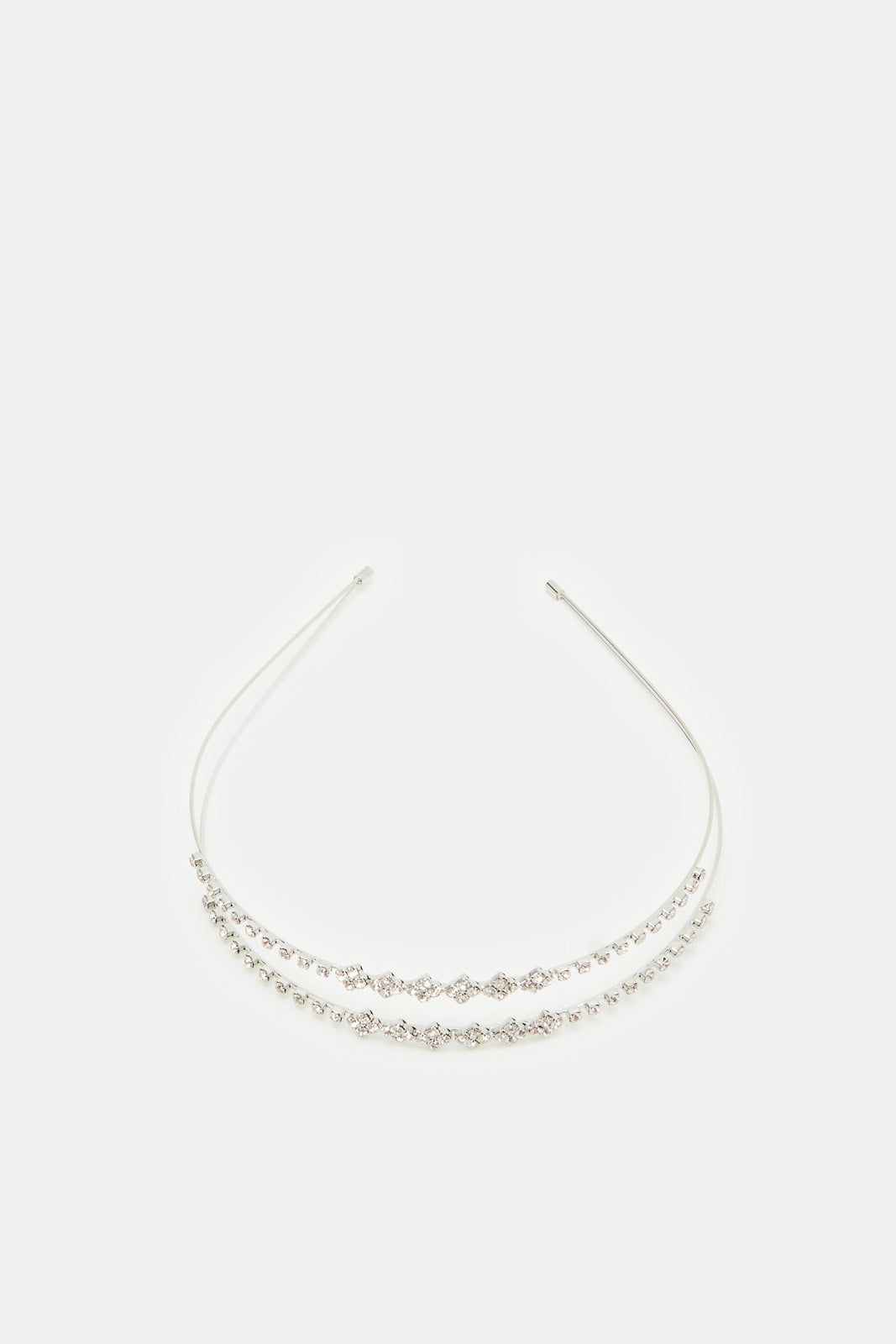 Women Silver Embellished Headband sold by Redtag