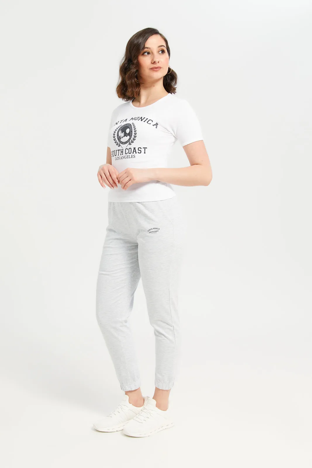 Women White Printed T-Shirt sold by Redtag product image thumbnail 2