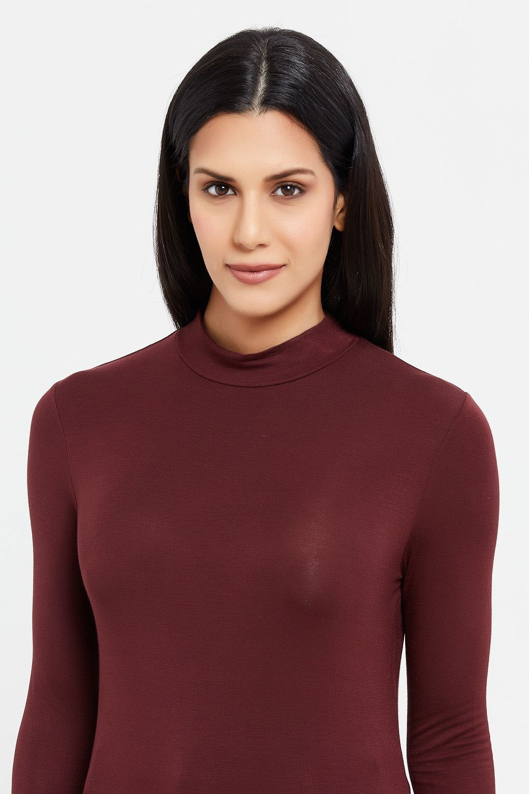 Women Brown Turtle Neck T-Shirt sold by Redtag product image thumbnail 4