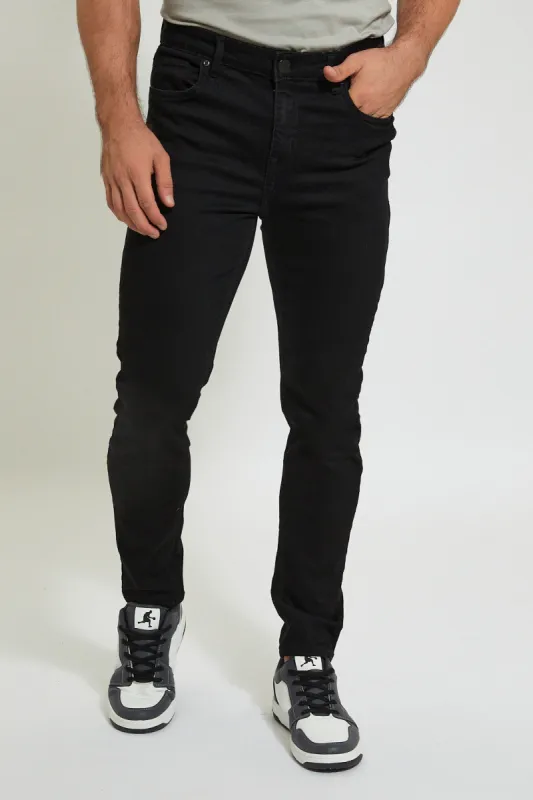 Black Basic 5-Pocket Slim Fit Jeans sold by Redtag