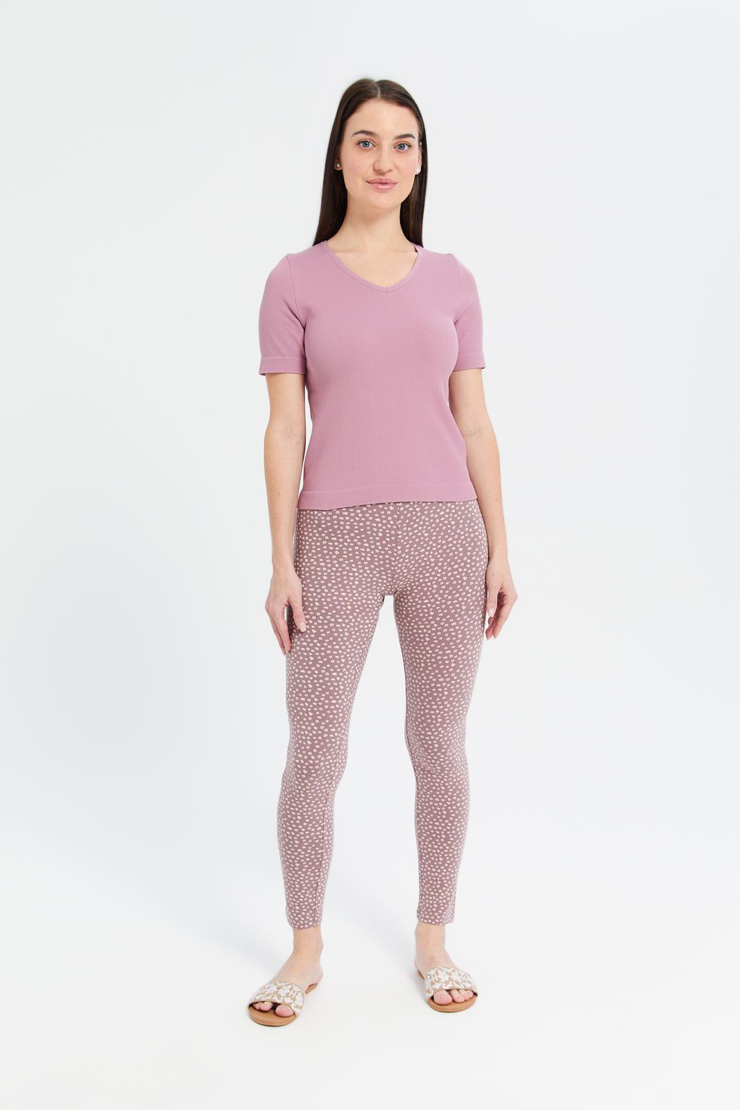 Women Pink Ribbed Top sold by Redtag product image thumbnail 2
