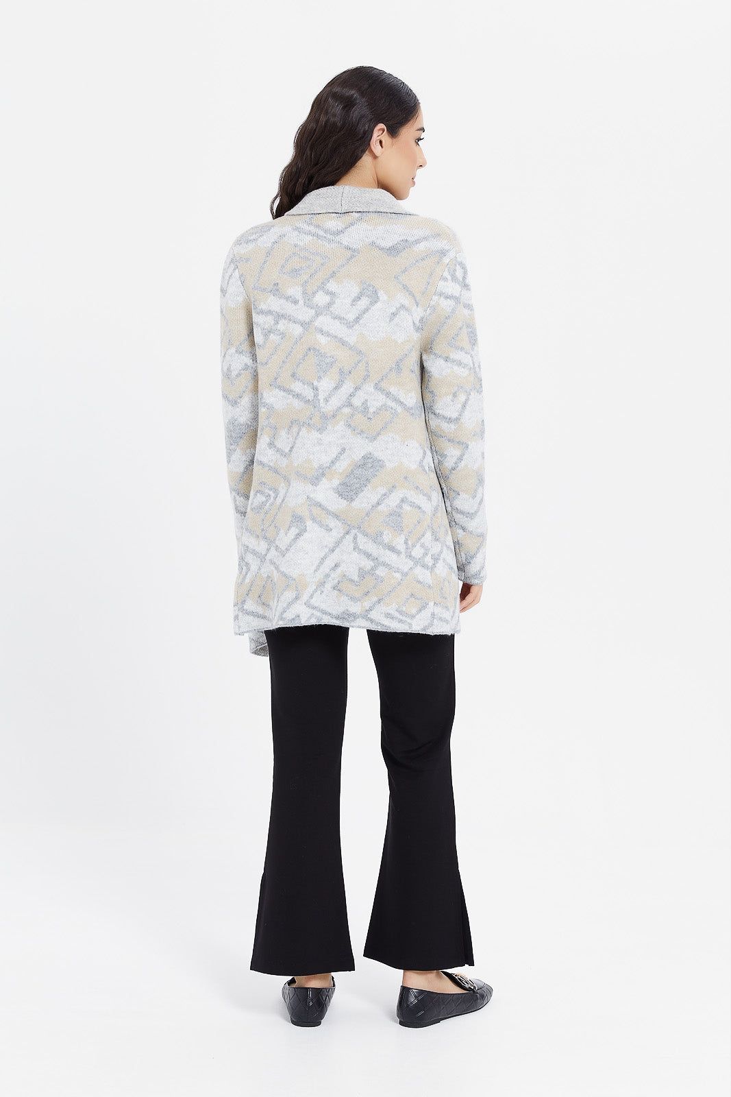 Women Grey Knitted Cardigan sold by Redtag product image thumbnail 2