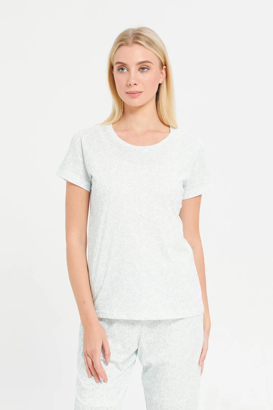 Women Mint Printed Pyjama Set (2 Piece) sold by Redtag product image thumbnail 2