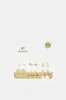 Women Gold Embellished Earrings Set (9 Pairs) sold by Redtag