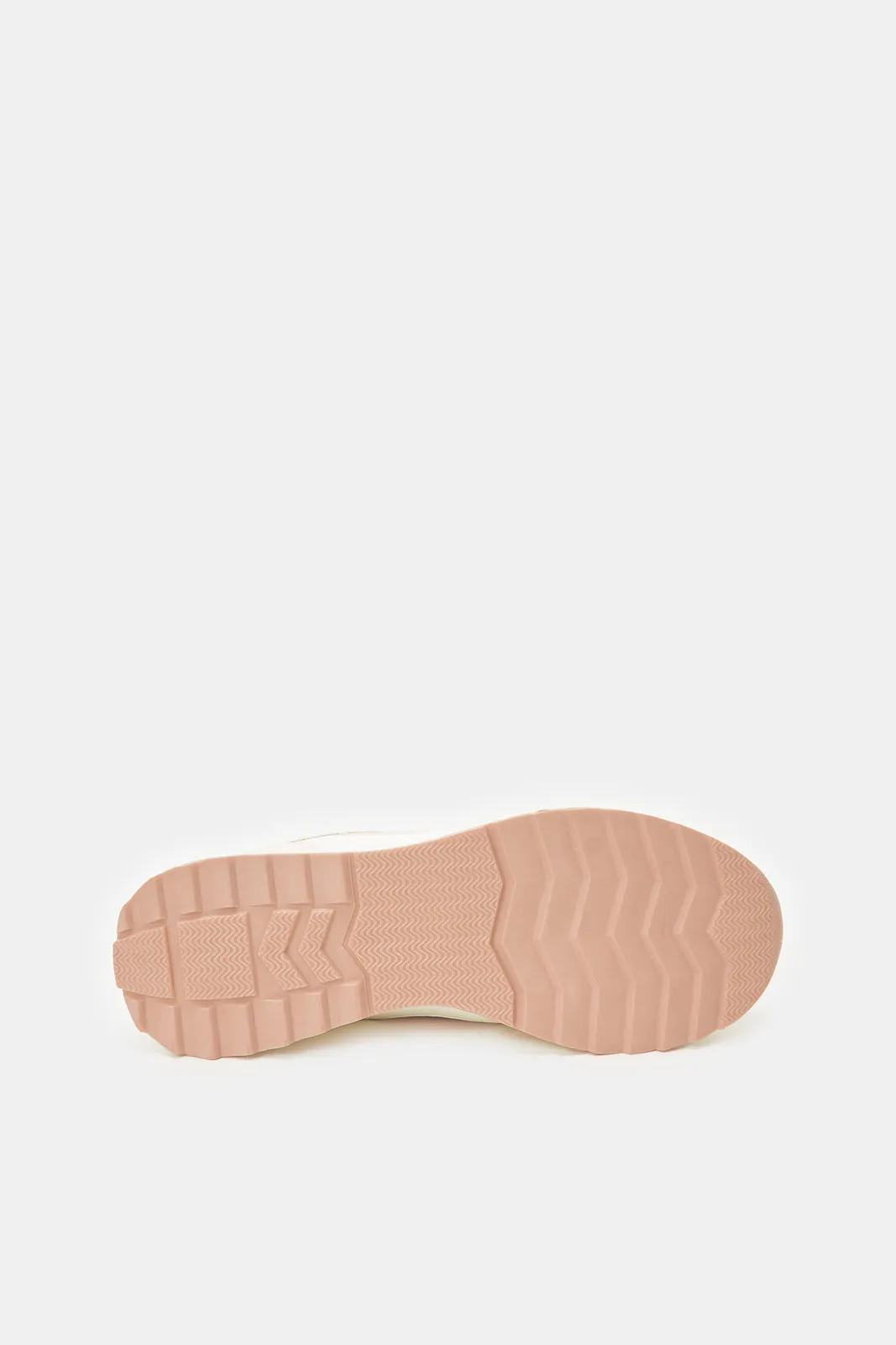 Women White Sneakers With Croc Overlay sold by Redtag product image thumbnail 5