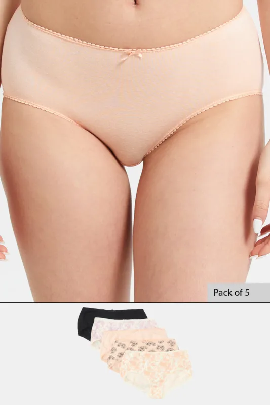 Women Assorted Boyleg Brief Set (Pack of 5) sold by Redtag