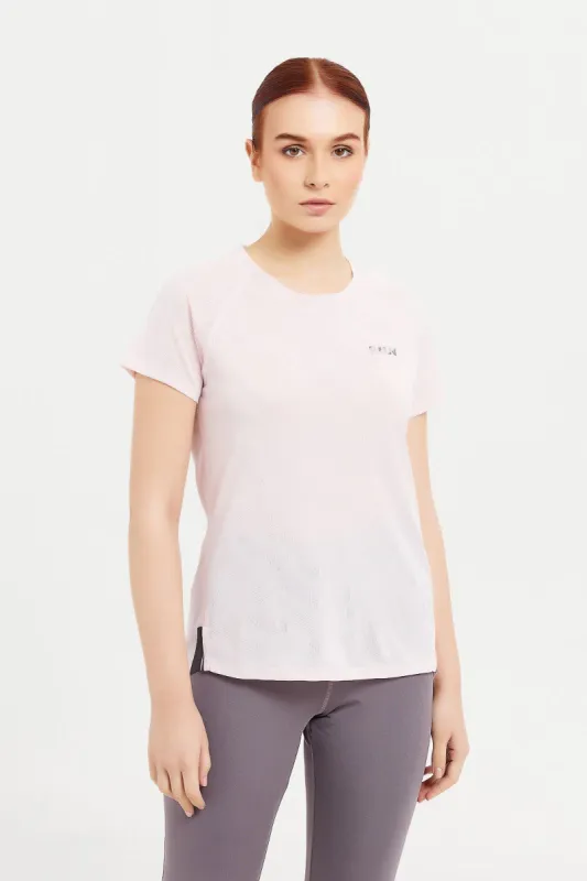 Women Pink Performance T-Shirt sold by Redtag