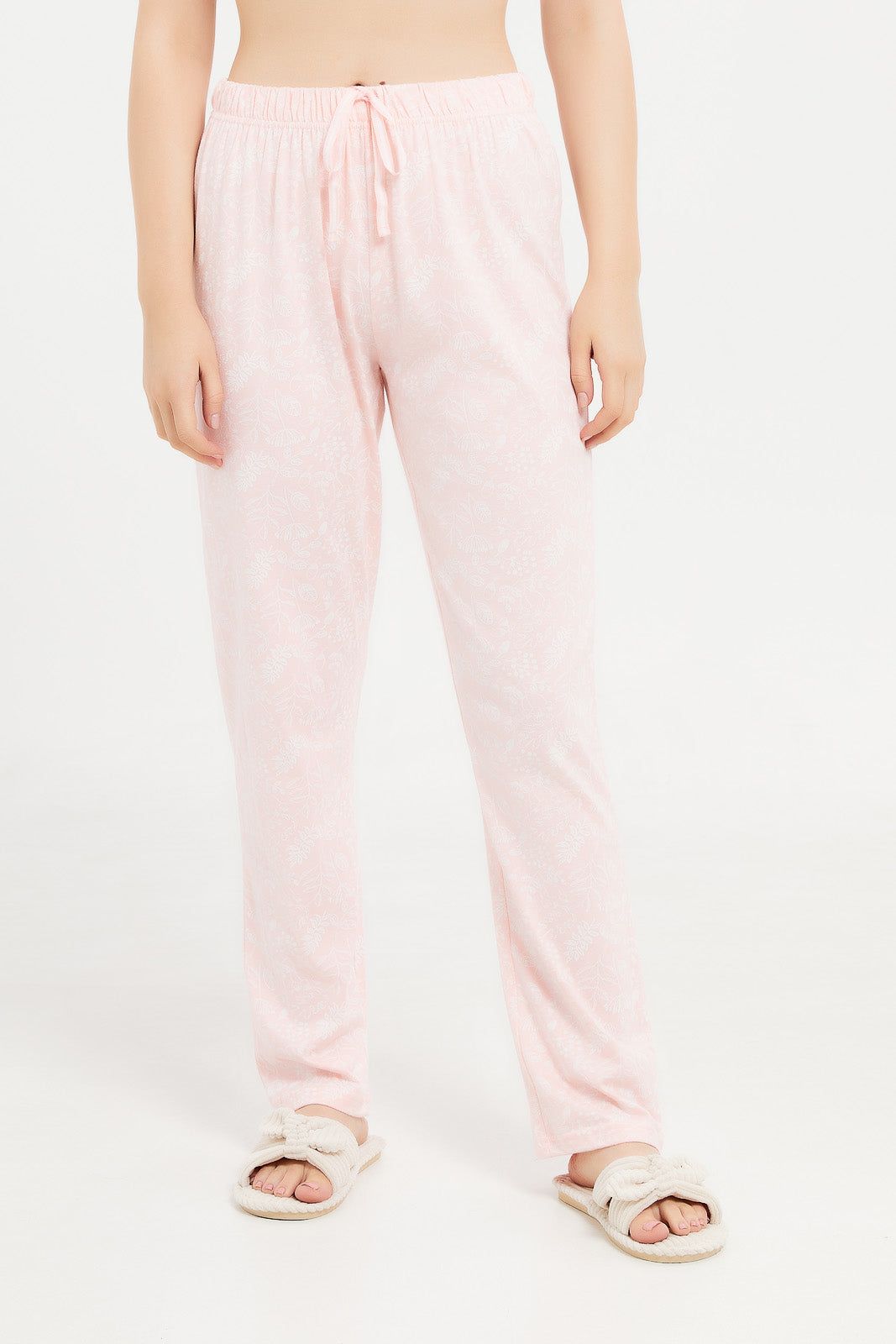 Women Pink And White Printed Pajama Set (2 Piece) sold by Redtag product image thumbnail 3