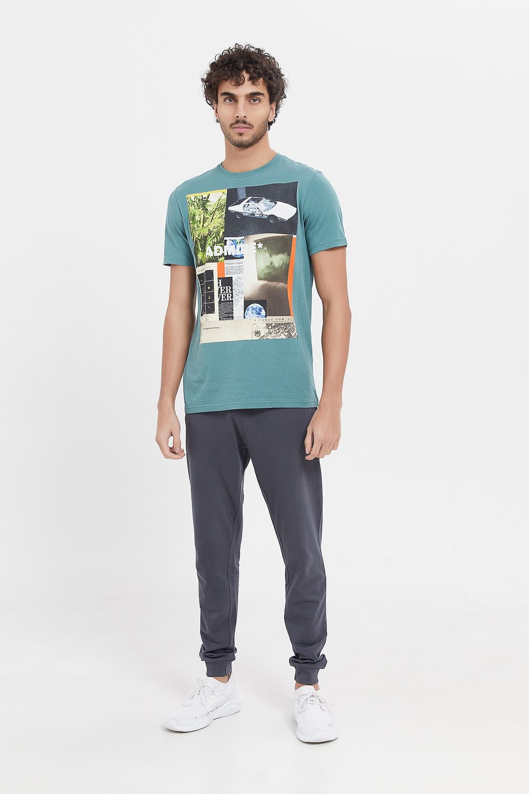 Men Green Graphic T-Shirt sold by Redtag product image thumbnail 2