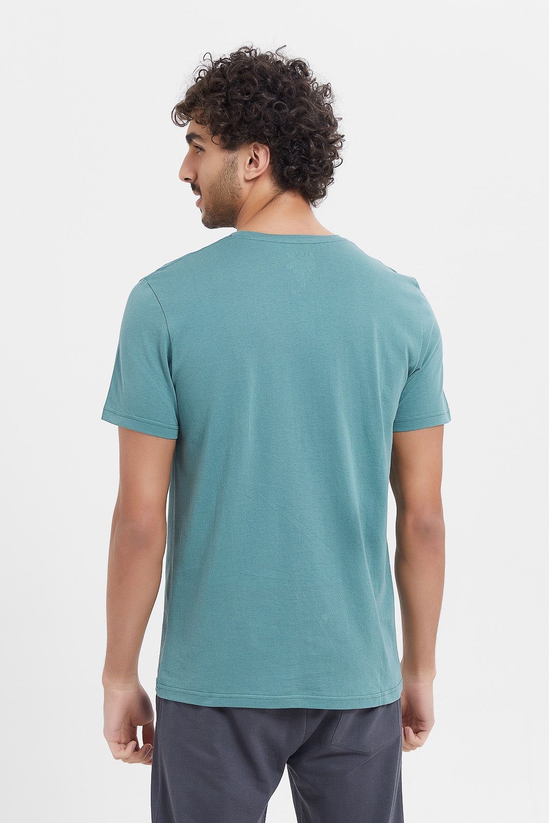 Men Green Graphic T-Shirt sold by Redtag product image thumbnail 3