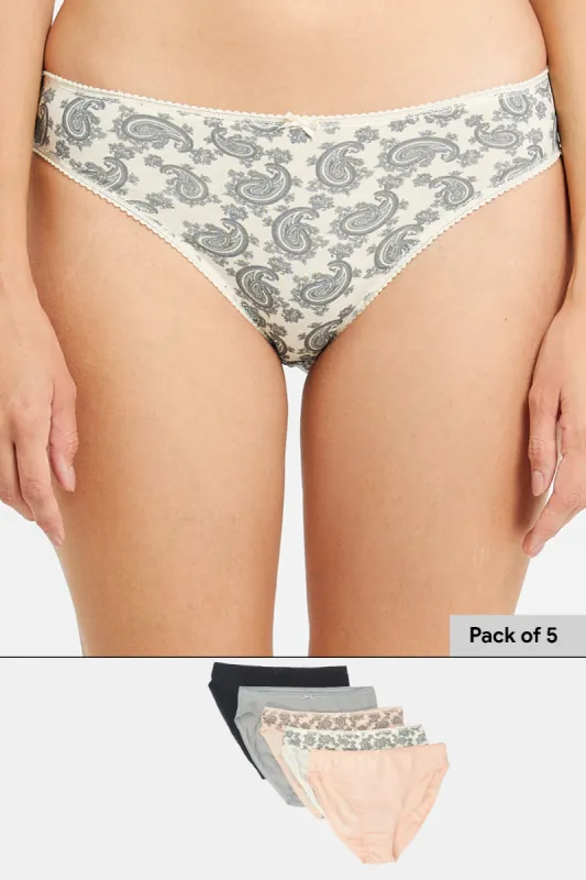 Women Assorted Hi-Leg Brief Set (5 Piece) sold by Redtag