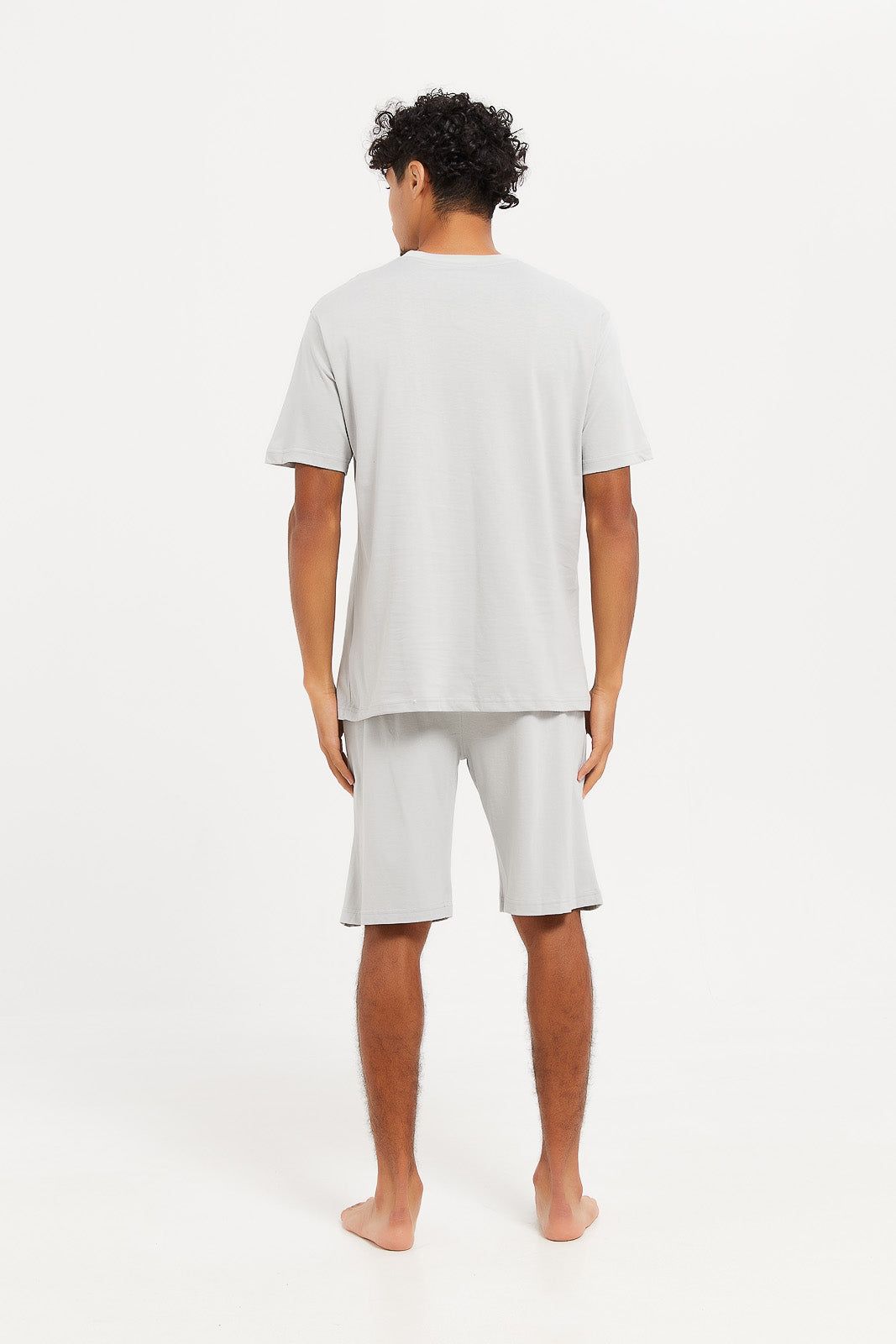 Men Grey Pyjama Set (2 Piece) sold by Redtag product image thumbnail 4