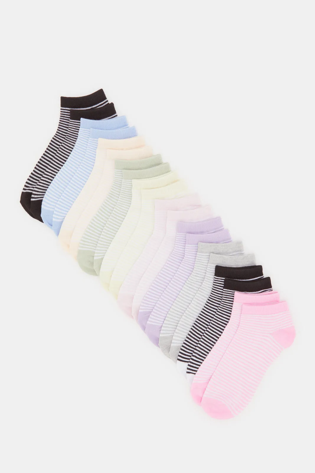 Women Assorted Ankle Box Socks (10 Pairs) sold by Redtag