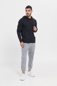 Men Charcoal Zip Hooded Sweatshirt sold by Redtag