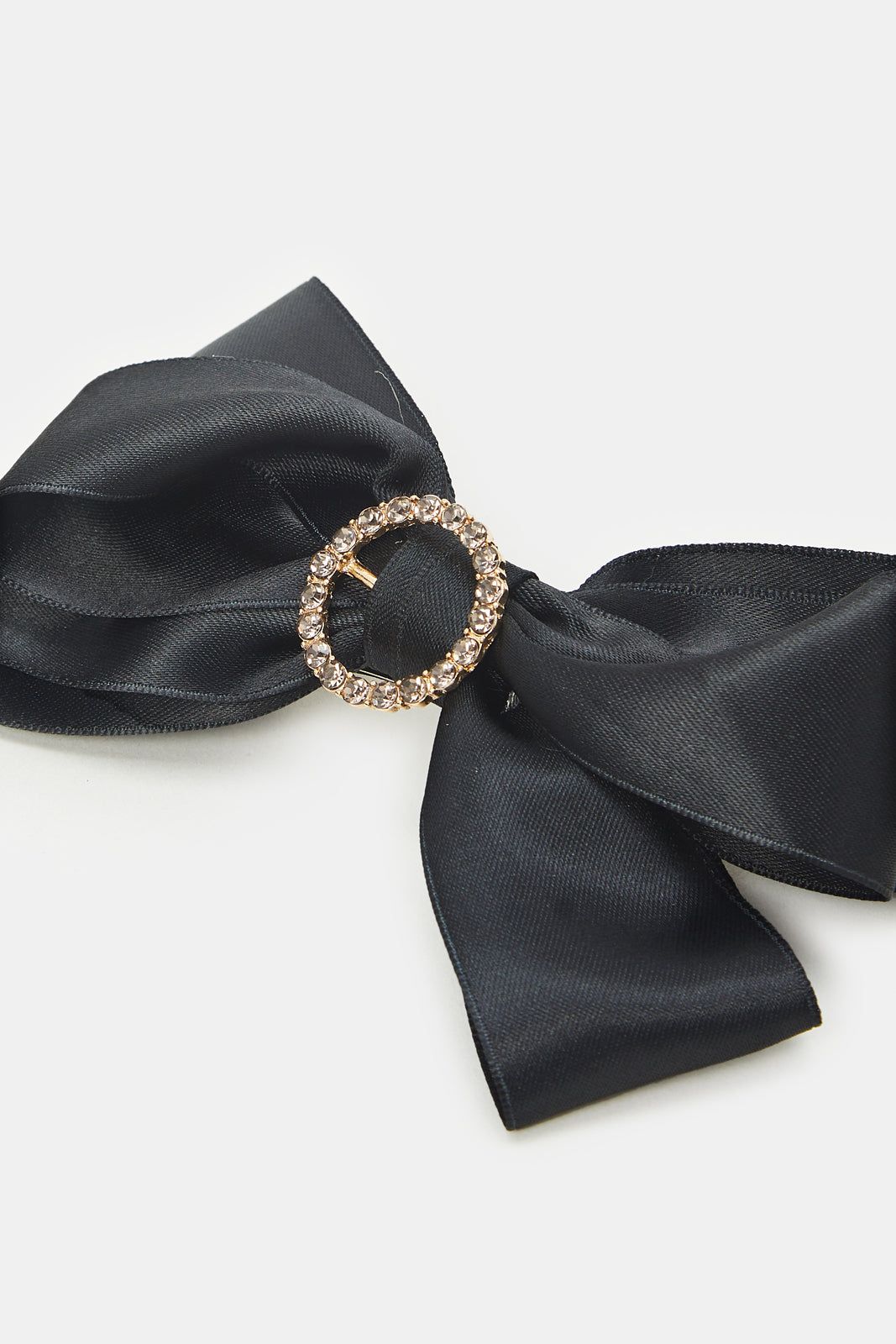 Women Black Embellished Bow Hair Clip (1 Piece) sold by Redtag product image thumbnail 3