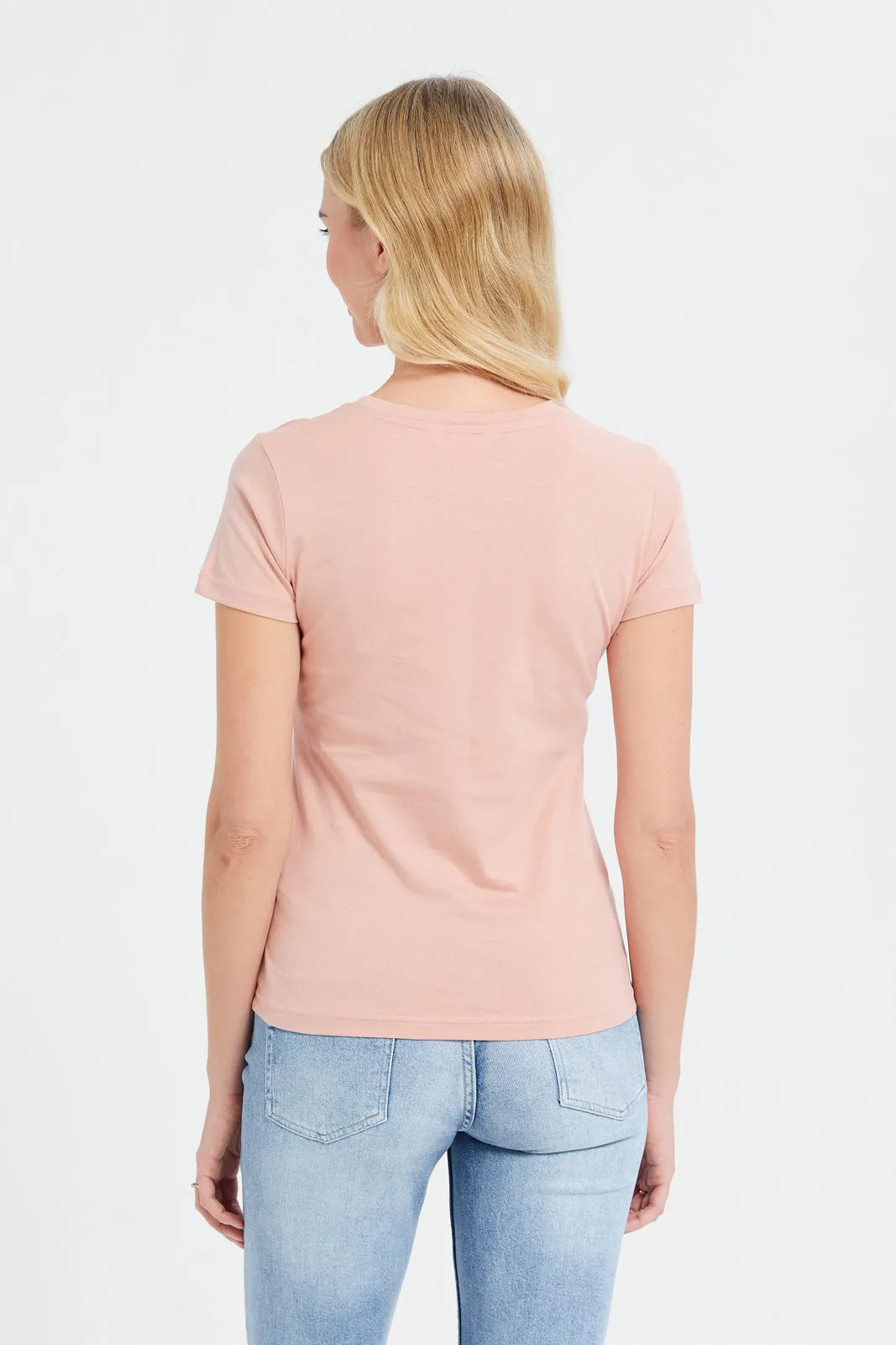 Women Pink Awesome Printed T-Shirt sold by Redtag product image thumbnail 3