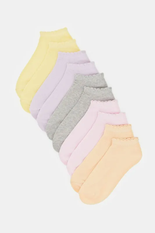 Women Assorted Plain Ankle Socks (Pack Of 5) sold by Redtag