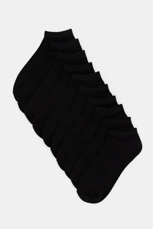 Women Basic Black Ankle Socks (Pack Of 5) sold by Redtag