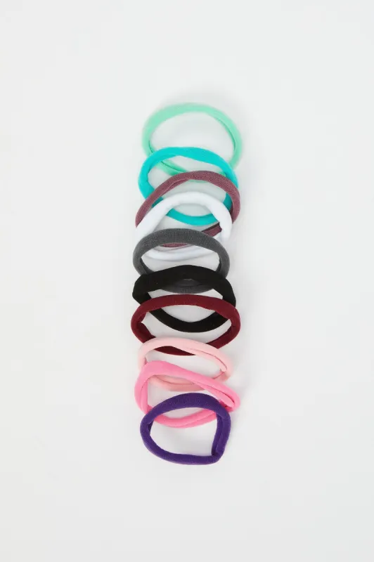 Women Assorted Embellished Elastic Scrunchy Set (Pack of 10) sold by Redtag