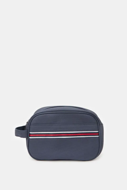 Men Navy Embellished Pouch sold by Redtag