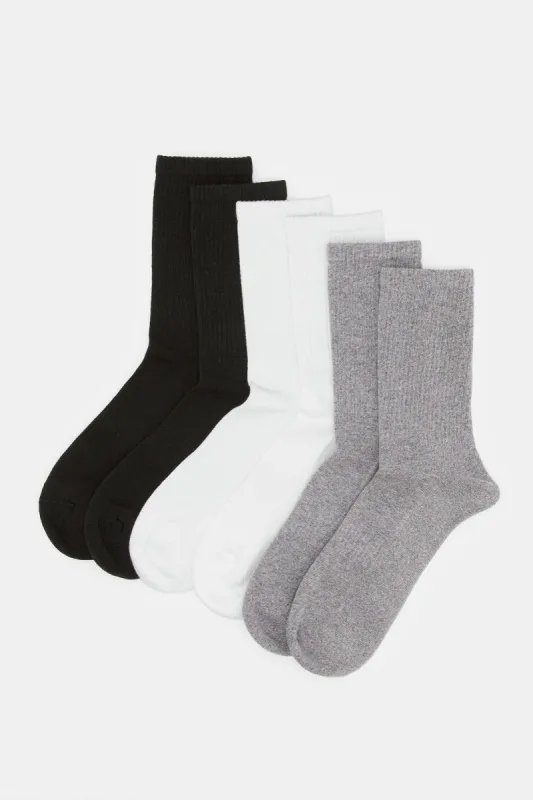 Men Assorted Trainer Socks Set (3 Pairs) sold by Redtag