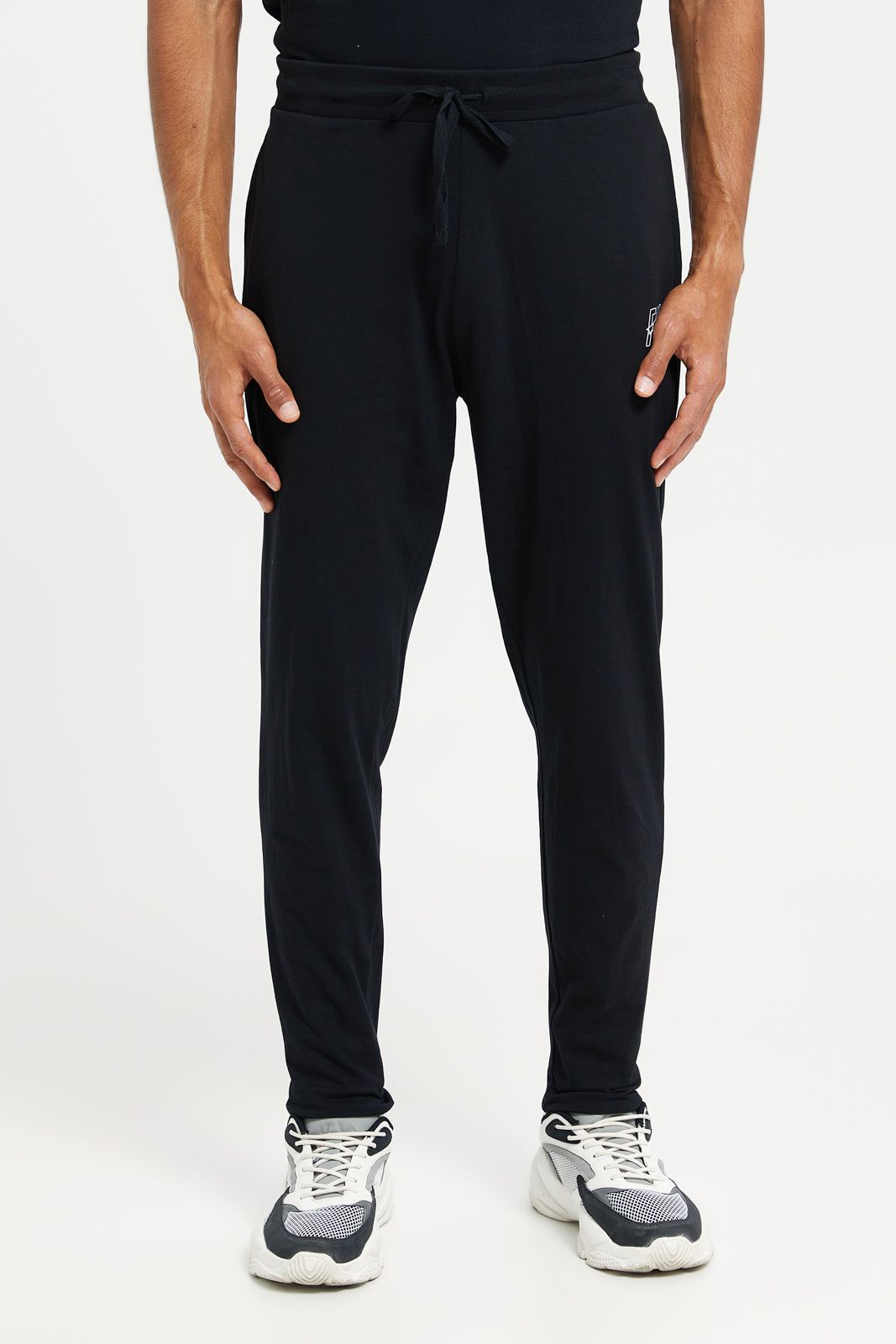 Men Black Cuffed Pyjama Bottom sold by Redtag