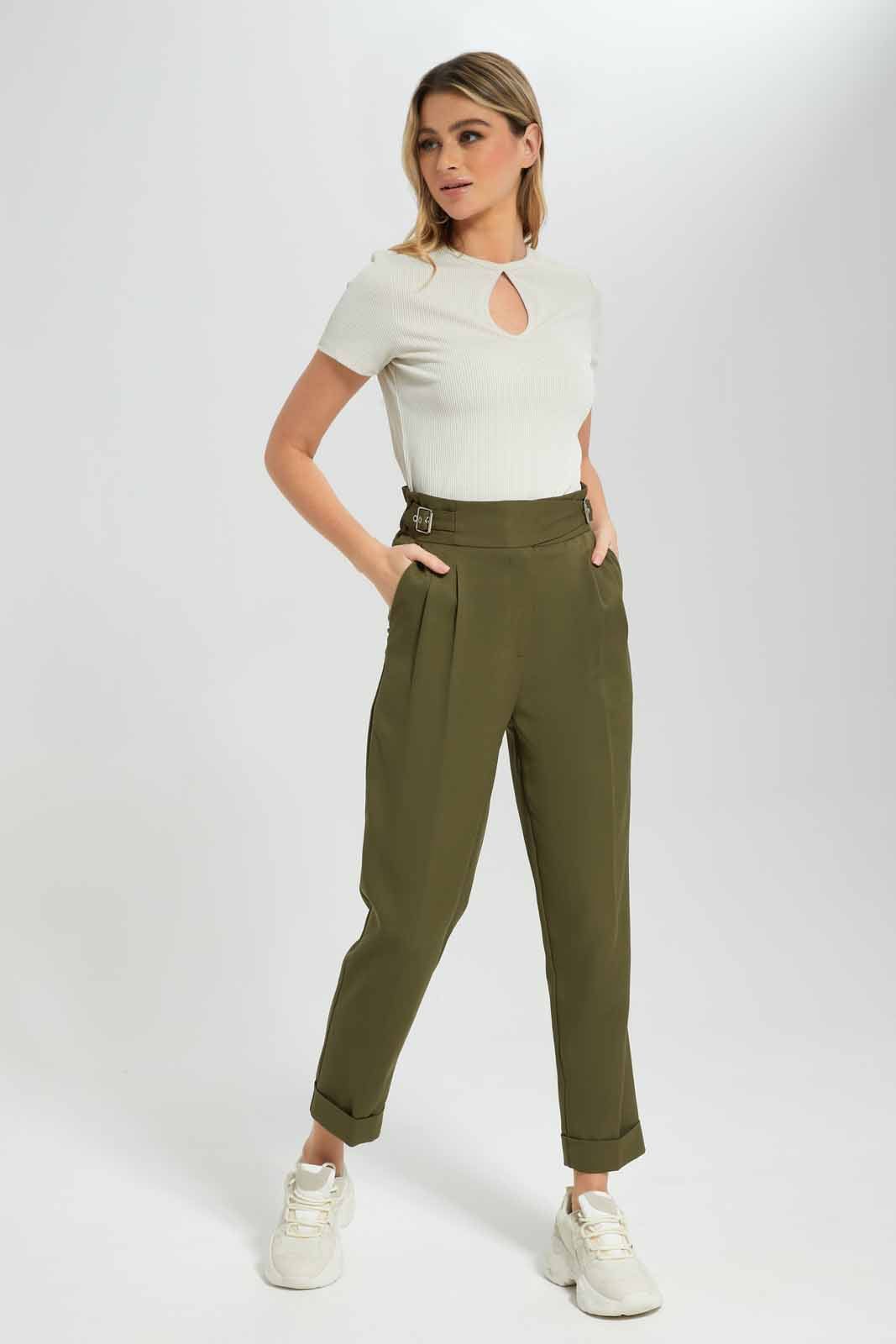 Women Ecru Ribbed Top sold by Redtag product image thumbnail 2