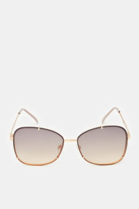 Women Assorted Oversized Aviator Sunglasses sold by Redtag