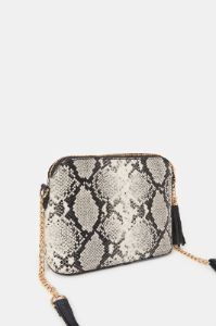 Women Black Animal Print Cross Body Bag sold by Redtag