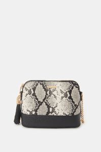 Women Black Animal Print Cross Body Bag sold by Redtag