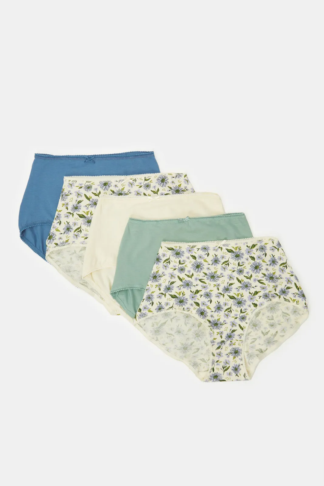 Women Assorted Full Brief Pack (Pack of 5) sold by Redtag product image thumbnail 3