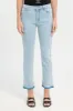 Women Blue Plain With Bottom Tie Dye Jeans sold by Redtag
