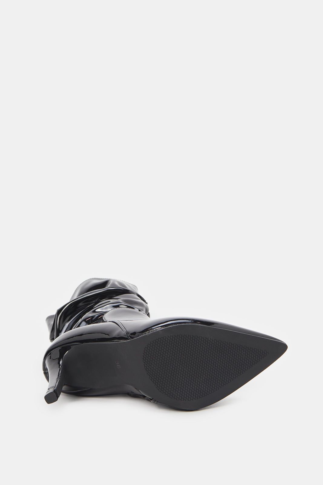 Women Black Heeled Knee Boots sold by Redtag product image thumbnail 5