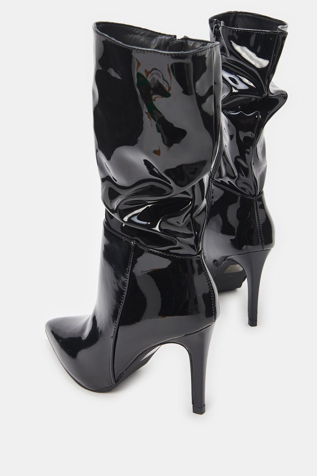 Women Black Heeled Knee Boots sold by Redtag product image thumbnail 4