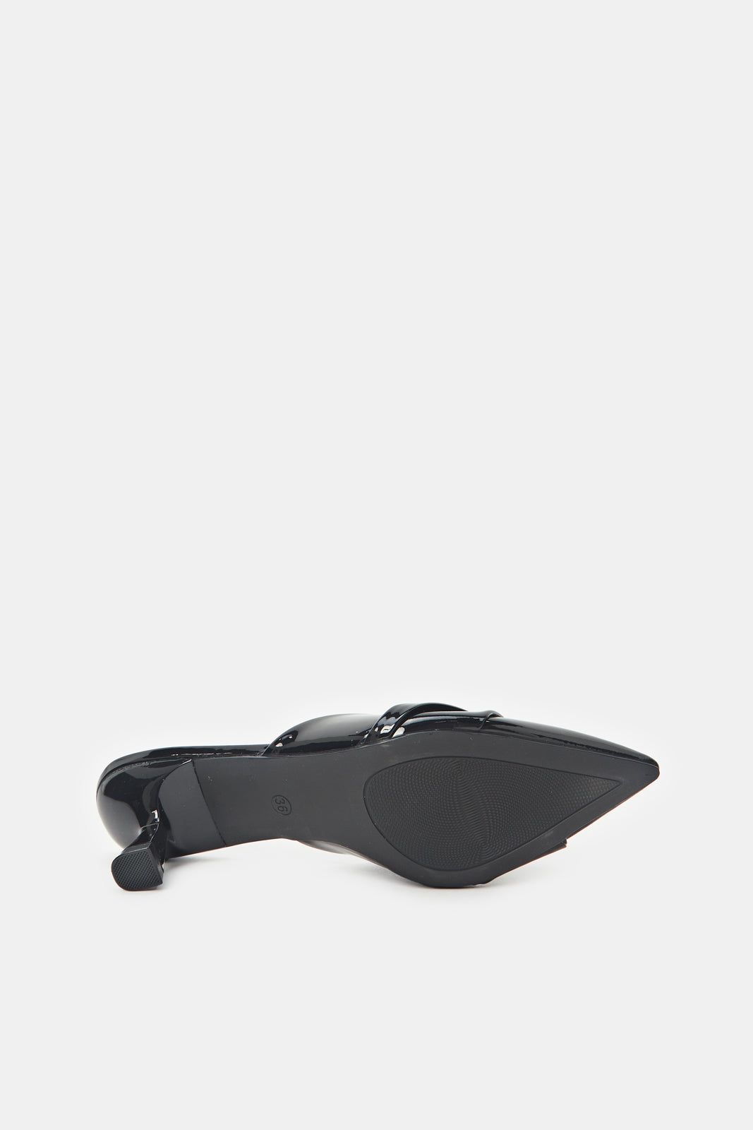 Women Black Patent Mule sold by Redtag product image thumbnail 5