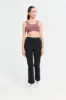 Women Black Straight Leg  Performance Pants sold by Redtag
