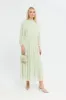 Women Mint Pleated Maxi Dress sold by Redtag