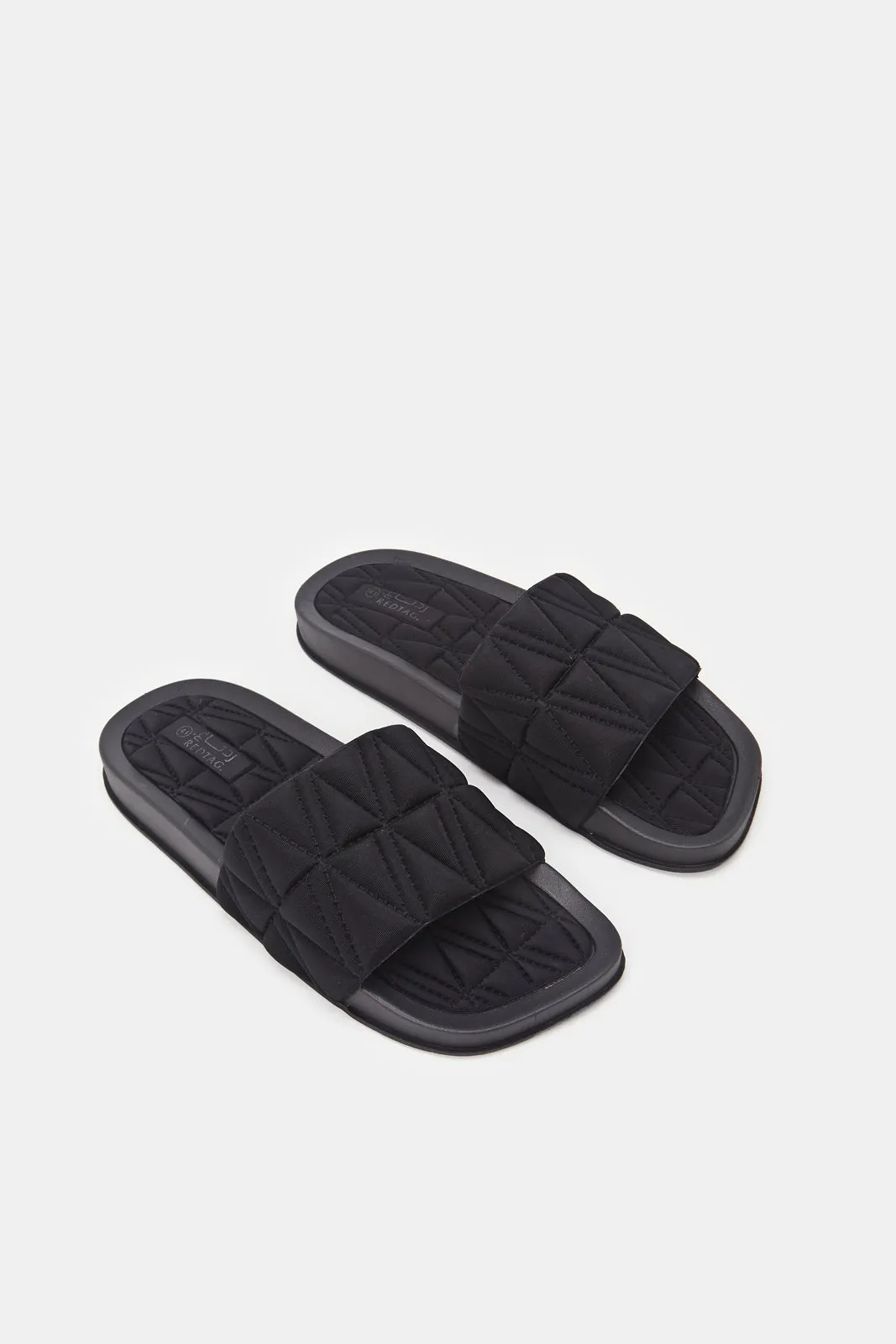 Women Black Sqaure Toe Slide sold by Redtag product image thumbnail 2