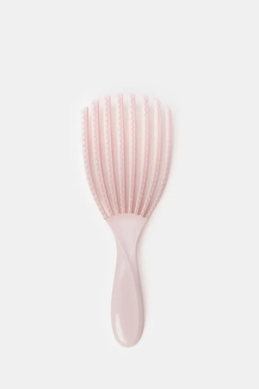 Women Pink Plain Hair Brush sold by Redtag