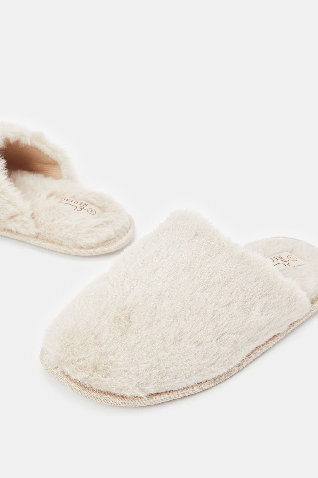 Women Beige Closed Toe Slippers sold by Redtag product image thumbnail 3