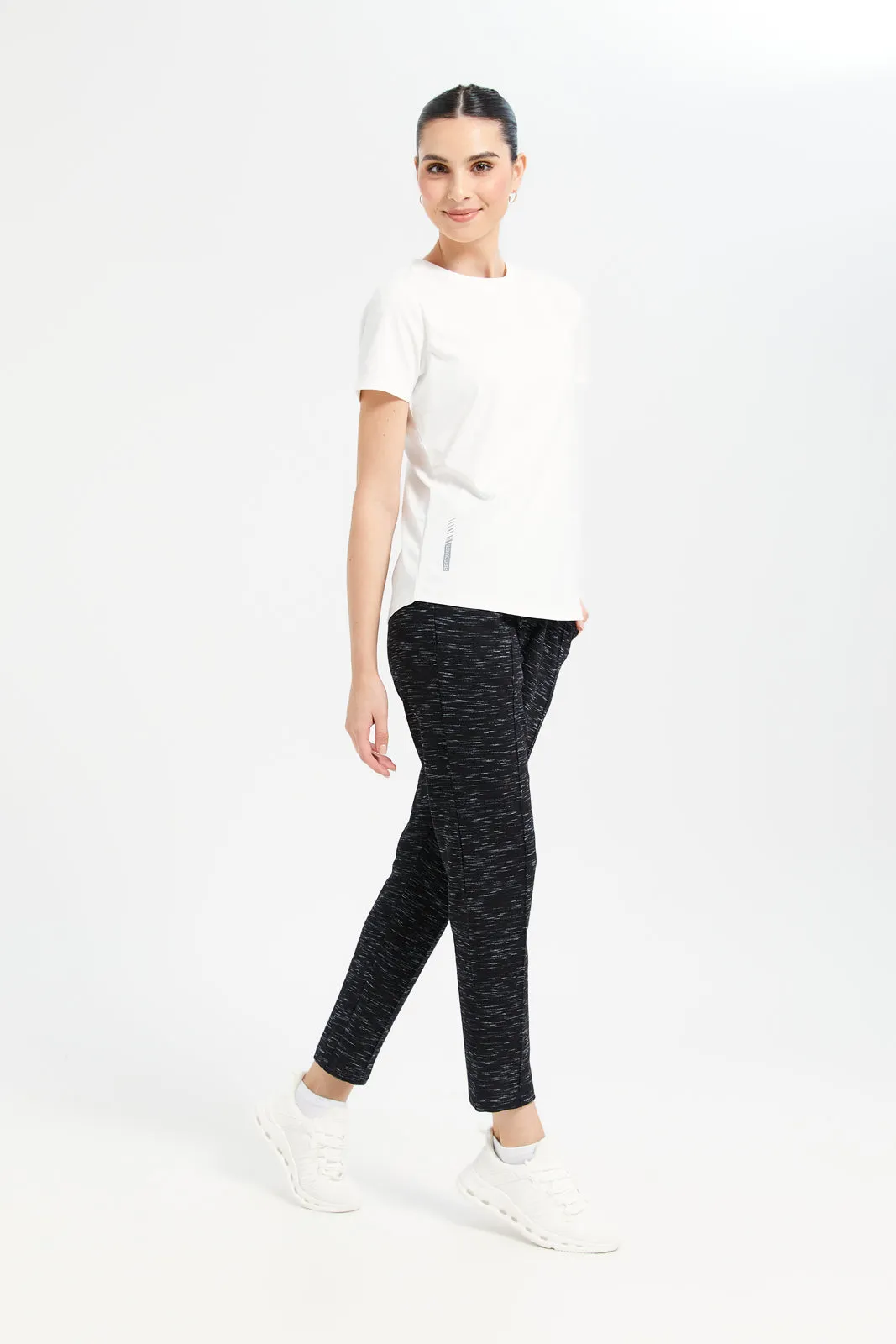 Women Black Track Pants With Pocket sold by Redtag product image thumbnail 2