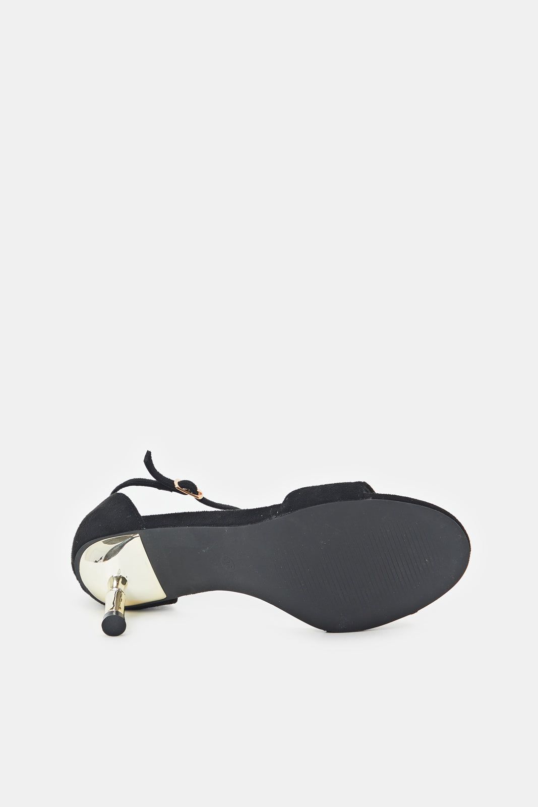 Women Black Sandal With Gold Heel sold by Redtag product image thumbnail 5