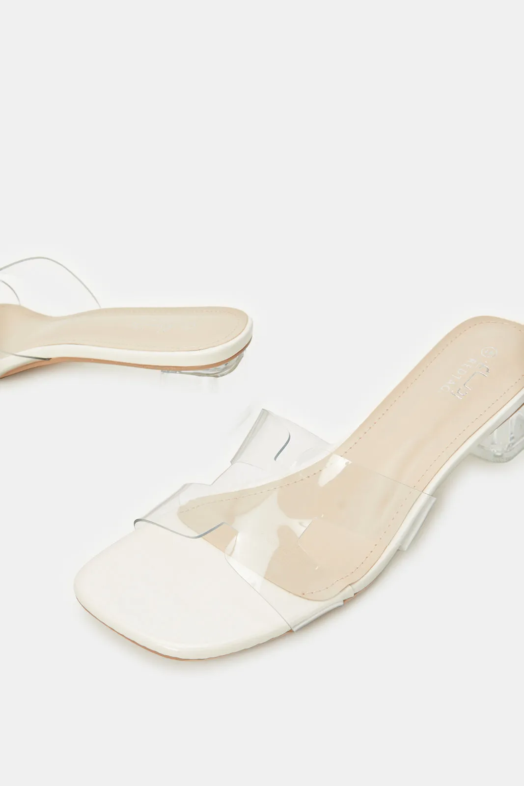 Women Clear Patent H Upper Mule sold by Redtag product image thumbnail 3