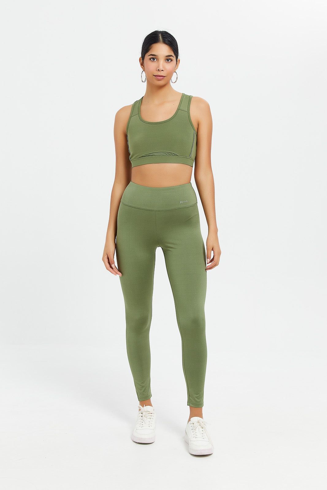 Women Olive Sports Bra sold by Redtag product image thumbnail 2
