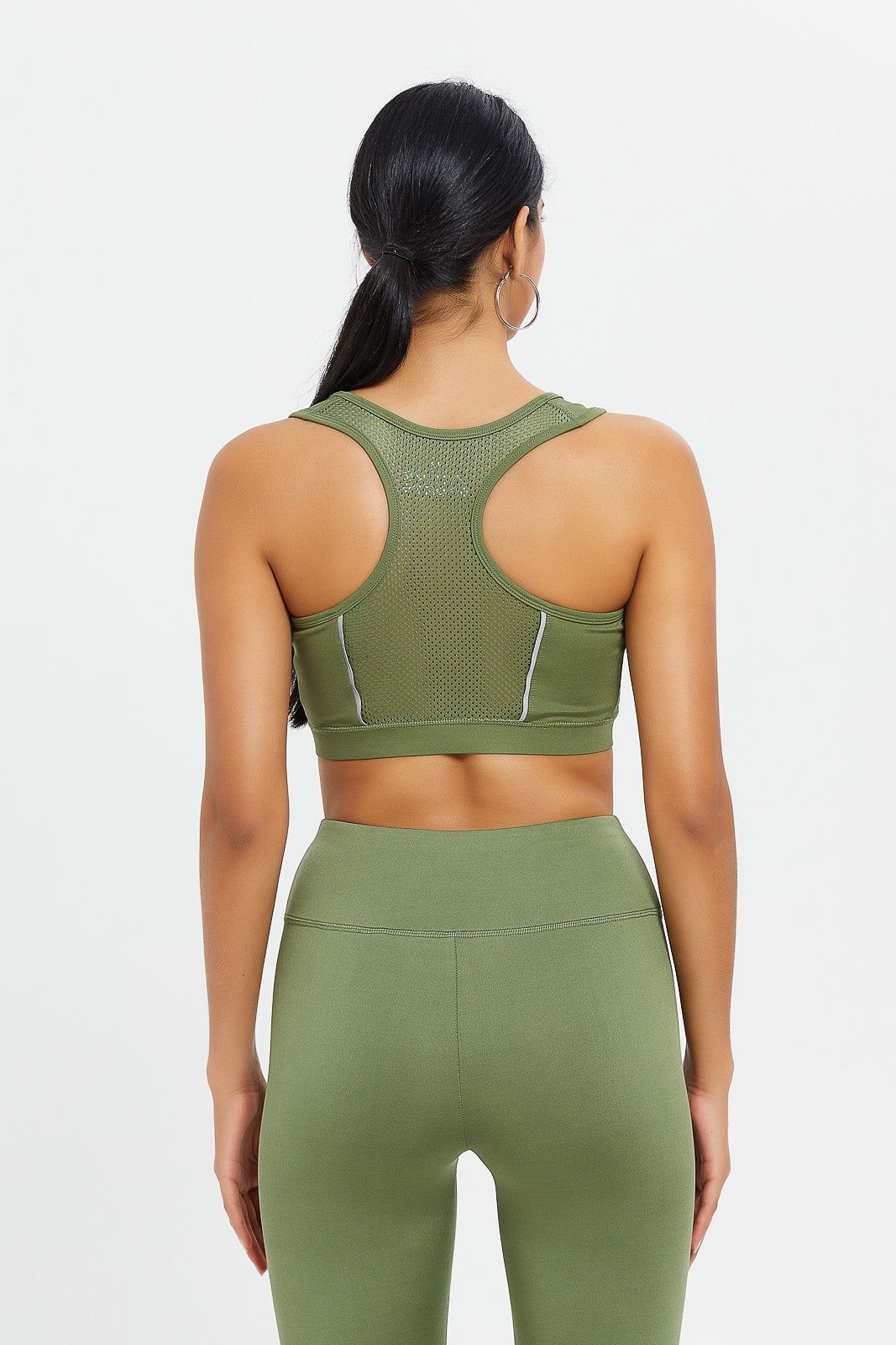 Women Olive Sports Bra sold by Redtag product image thumbnail 3