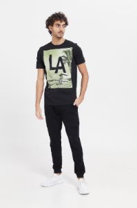 Men Black Graphic T-Shirt sold by Redtag