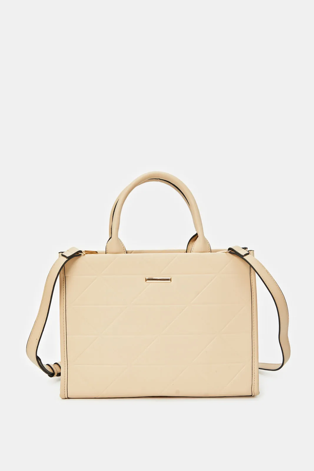 Women Beige Tote Bag sold by Redtag