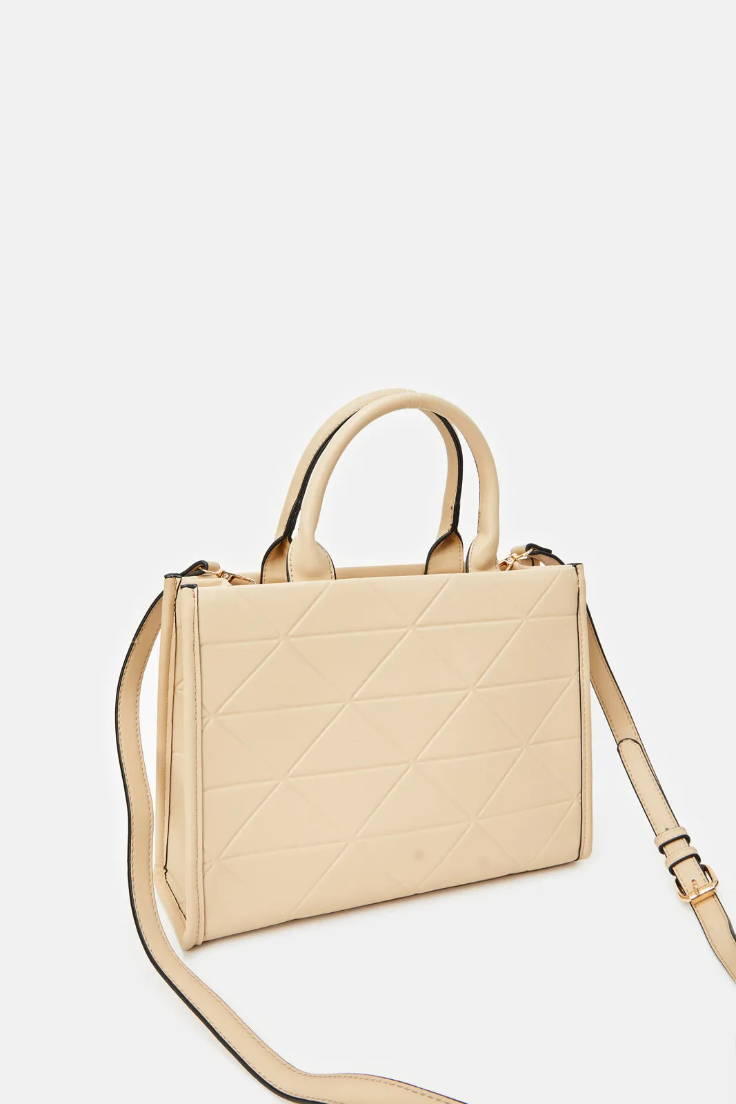 Women Beige Tote Bag sold by Redtag product image thumbnail 2