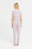 Women White Printed Pyjama Set (2 Piece) sold by Redtag